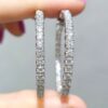 Outlet Pırlanta 3,73 Ct Halka küpe KP02650
