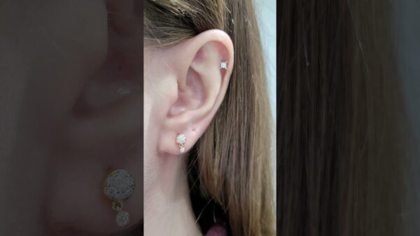0.10 Ct Delicate Drop Diamond Single Earring product video