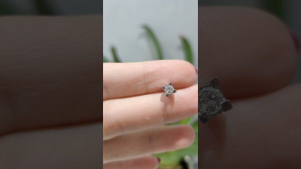 0.15 Ct Solitaire Diamond Single Earring product video