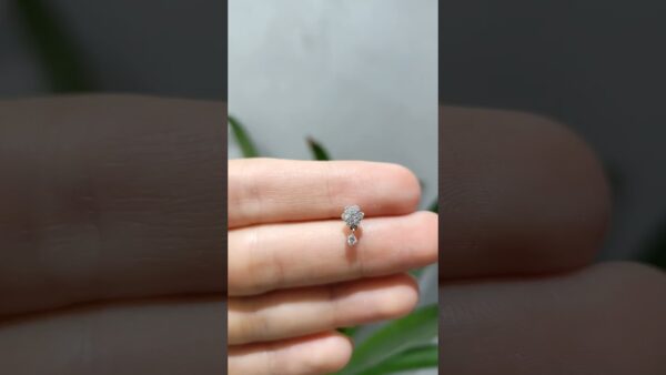 0.17 Ct Drop Floral Diamond Single Earring product video
