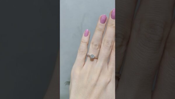 Pırlanta 0,26 Ct Çiçek Tektaş Yüzük ürün videosu