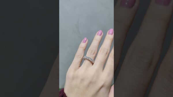 2.45 Ct E-Colour HRD-Certified Half-Eternity Diamond Ring product video