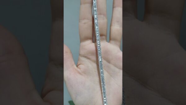 Pırlanta 3,73 Ct Baget Suyolu Bileklik ürün videosu