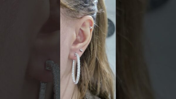 Pırlanta 3,73 Ct Halka Küpe ürün videosu