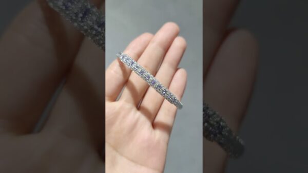 Outlet Pırlanta 1,46 Ct Pırlanta ve Tanzanit Tasarım Bileklik ürün videosu