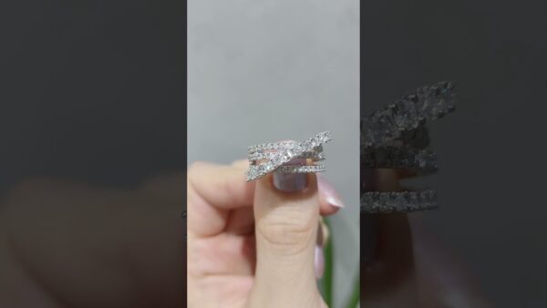 1.83 Ct Designer Half-Eternity Diamond Ring product video