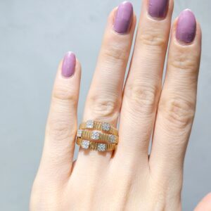 Outlet Pırlanta 0,23 Ct Rose Fantezi Yüzük DN00084