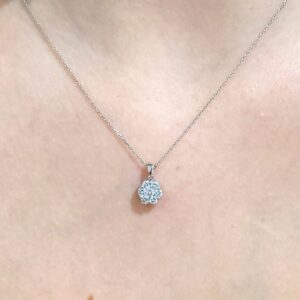 Outlet Pırlanta 0,41 Ct Çiçek Kolye KL02800