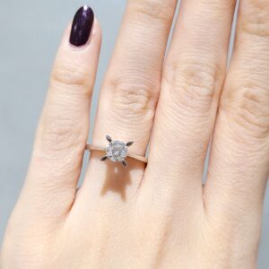 Outlet Pırlanta 0,72 Ct D Renk HRD Sertifikalı Tektaş Yüzük YZ09785