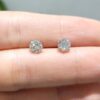 Outlet Pırlanta 1,05 Ct HRD Sertifikalı Tektaş Küpe KP02477