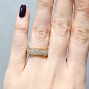 Outlet Pırlanta 1,36 Ct Rose Tasarım Tamtur Yüzük KR00737