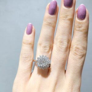 Outlet Pırlanta 1,53 Ct Fantezi Çiçek Yüzük DN00085