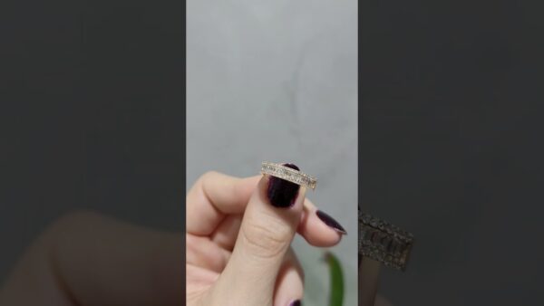 0.60 Ct Rose Baguette Half-Eternity Diamond Ring product video