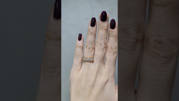 1.36 Ct Rose Designer Eternity Diamond Ring product video