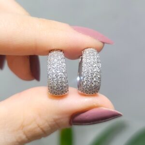 Outlet Pırlanta 0,75 Ct Halka Küpe KP02657