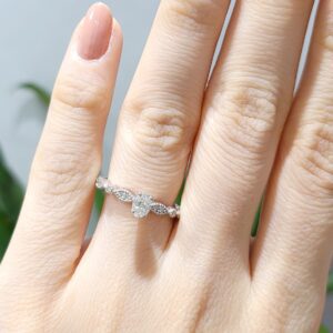 Outlet Pırlanta 0,39 Ct HRD Sertifikalı Tasarım Oval Tektaş Yüzük YZ09458