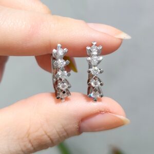 Outlet Pırlanta 0,48 Ct Beştaş Küpe KP02718