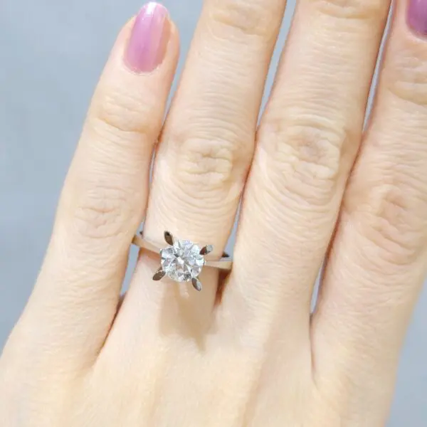 Outlet Pırlanta 1,21 Ct HRD Sertifikalı Tektaş Yüzük YZ10150