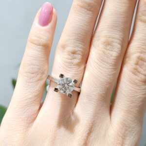 Outlet Pırlanta 1,70 Ct HRD Sertifikalı Tektaş Yüzük YZ09993