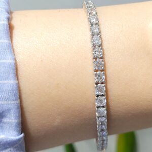 Outlet Pırlanta 8,04 Ct D-E Renk HRD Sertifikalı Suyolu Bileklik BL01322