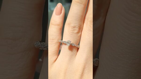 0.39 Ct HRD-Certified Designer Oval Solitaire Diamond Ring product video