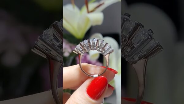 1.50 Ct E-Colour HRD-Certified Five-Stone Diamond Ring product video