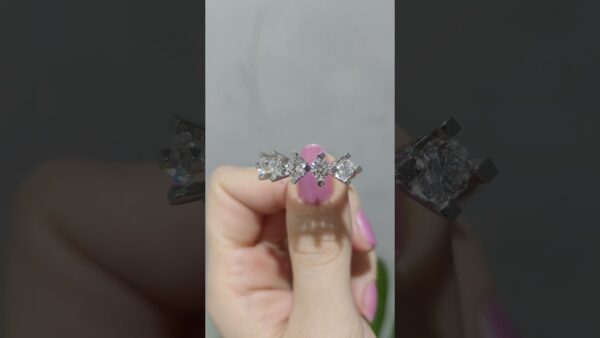 2.00 Ct E-F GIA-Certified Five-Stone Diamond Ring product video