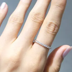 Outlet Pırlanta 0,23 Ct Yarımtur Yüzük YZ10089