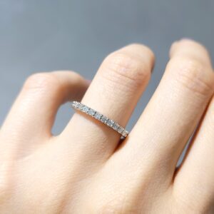 Outlet Pırlanta 0,37 Ct Yarımtur Yüzük YZ10082