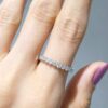 Pırlanta 0,57 Ct Yarımtur Yüzük YZ09998