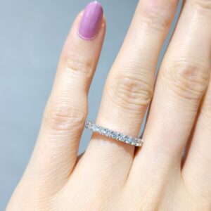 Outlet Pırlanta 0,58 Ct Yarımtur Yüzük YZ10088