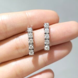 Outlet Pırlanta 0,85 Ct Beştaş Küpe KP02659