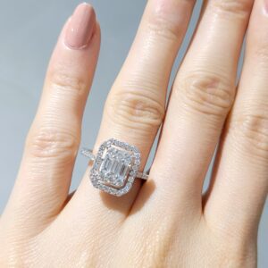 Outlet Pırlanta 1,06 Ct Baget Yüzük YZ10172