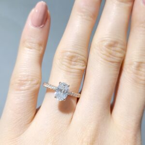 Outlet Pırlanta 1,28 Ct HRD Sertifikalı Otantik Oval Tektaş Yüzük YZ10192