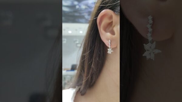 Pırlanta 0,50 Ct Çiçekli Küpe ürün videosu