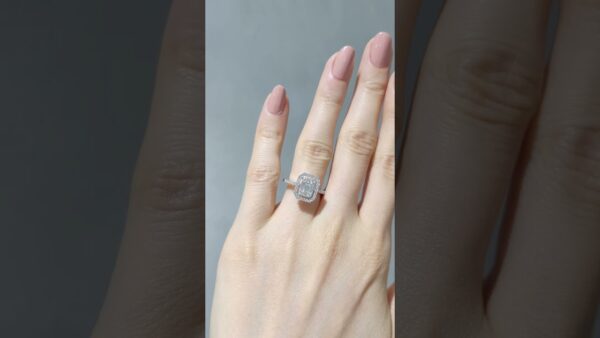 Pırlanta 0,70 Ct Baget Yüzük ürün videosu