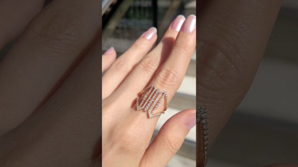 Outlet Pırlanta 0,76 Ct Rose Fantezi Yüzük ürün videosu