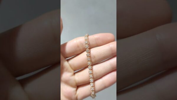 1.77 Ct Rose Fancy Tennis Diamond Bracelet product video