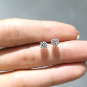 Outlet Pırlanta 0,71 Ct GIA Sertifikalı D Renk Tektaş Küpe