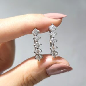 Outlet Pırlanta 1,67 Ct Beştaş Küpe