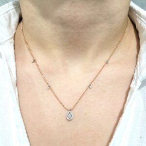 Outlet Pırlanta 0,20 Ct Fantezi Kolye