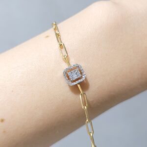 Outlet Pırlanta 0,19 Ct Zarif Baget Bileklik