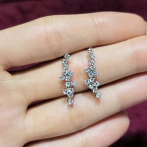 Outlet Pırlanta 0,72 Ct Fantezi Küpe