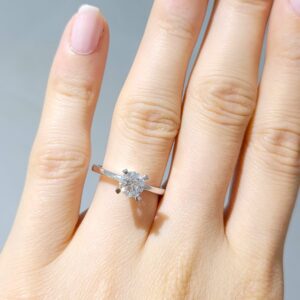 Outlet Pırlanta 0,74 Ct E Renk HRD Sertifikalı Tektaş Yüzük YZ09554