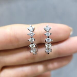 Outlet Pırlanta 0,82 Ct Beştaş Küpe