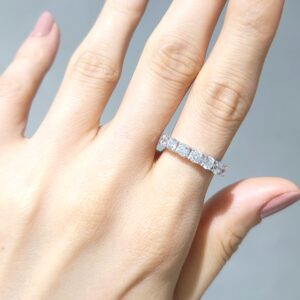 Outlet Pırlanta 1,37 Ct D-E Renk HRD Sertifikalı Yarımtur Yüzük