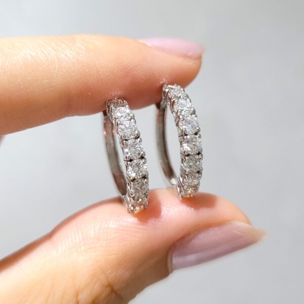 Outlet Pırlanta 1,40 Ct Halka Küpe KP02684