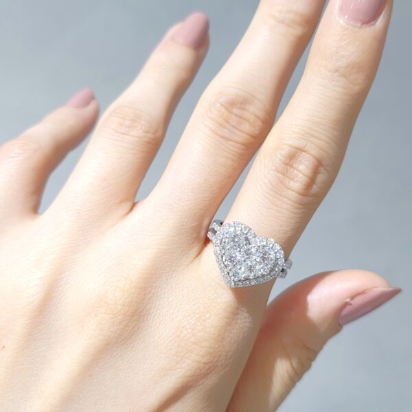 1.57 Ct Heart Diamond Ring — image 1