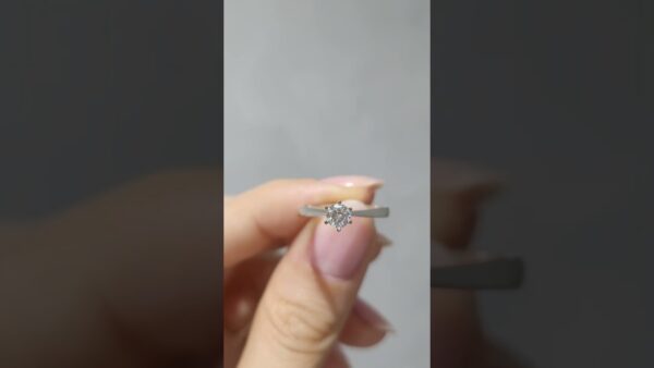 0.31 Ct E-Colour HRD-Certified Solitaire Diamond Ring product video