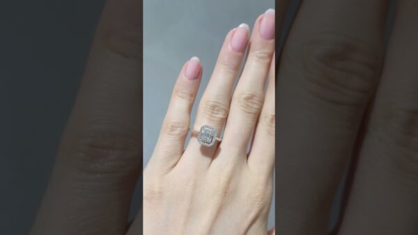 Pırlanta 0,35 Ct Baget Yüzük ürün videosu